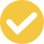 Yellow check icon.